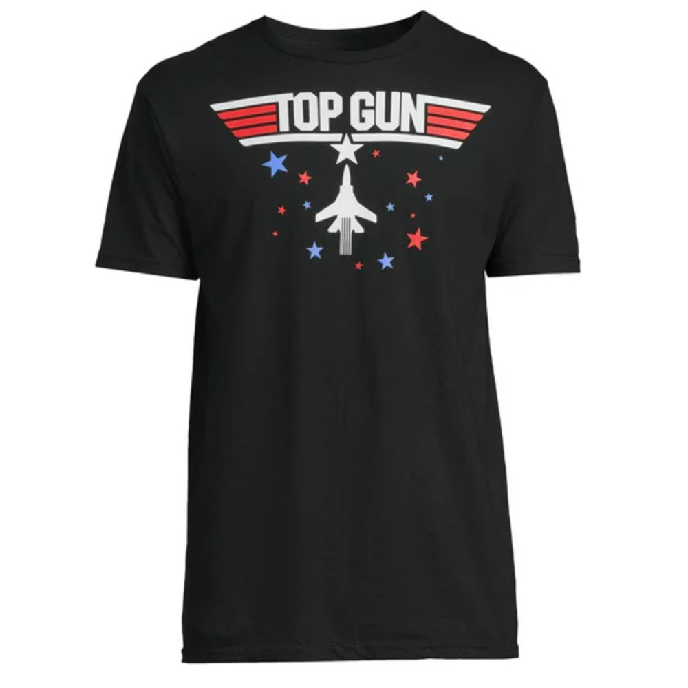 Paramount Top Gun Men's Black Patriotic Graphic Short Sleeve Tee NWT Size 3XL
